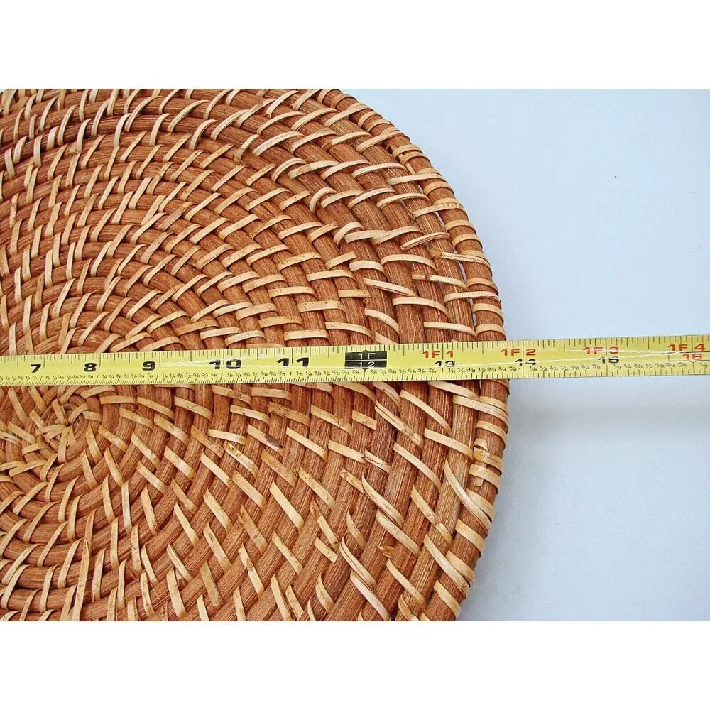 Handmade Charger Plate Placemat Sunburst Woven Artisan Crafted Rustic Table Deco